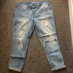 Gap boyfriend destroyed jeans
